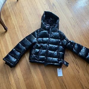 Perfect Moment Polar Flare Black Foil Ski Coat Large